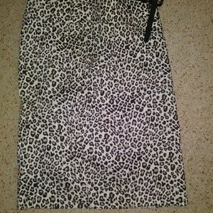 Leopard print skirt